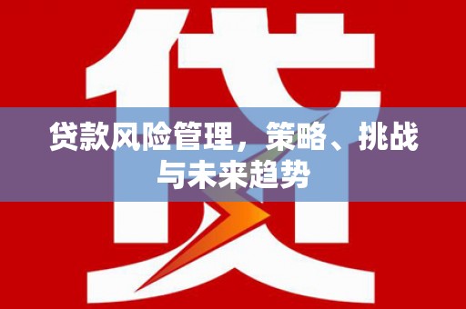 陕西贷款风险管理，策略、挑战与未来趋势