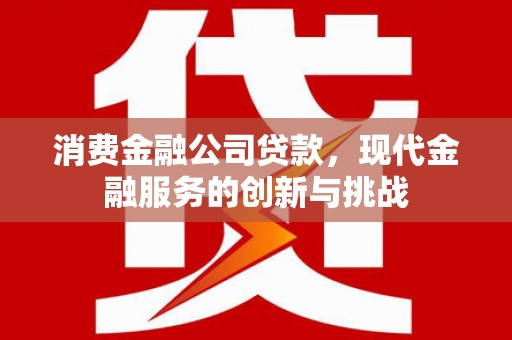 陕西消费金融公司贷款，现代金融服务的创新与挑战