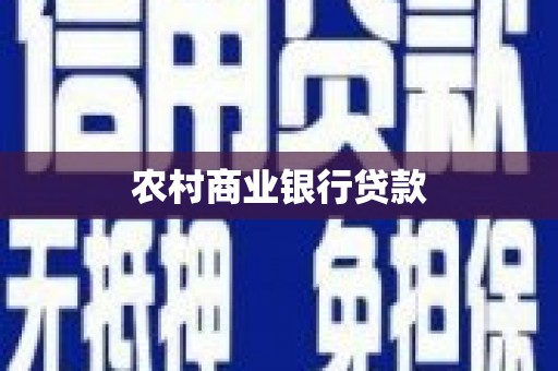 陕西农村商业银行贷款