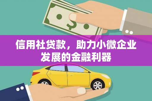 陕西信用社贷款，助力小微企业发展的金融利器