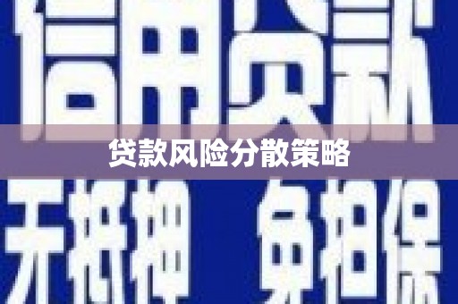 陕西贷款风险分散策略
