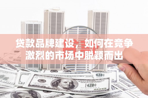 陕西贷款品牌建设，如何在竞争激烈的市场中脱颖而出