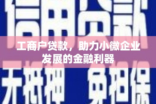 陕西工商户贷款，助力小微企业发展的金融利器