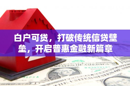陕西白户可贷，打破传统信贷壁垒，开启普惠金融新篇章